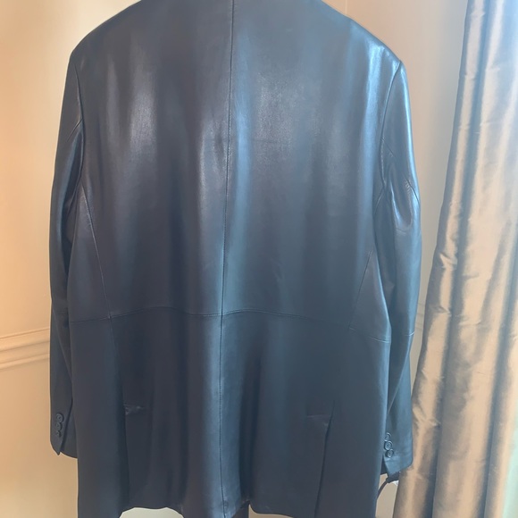 INC VINTAGE LEATHER JACKET - Picture 5 of 6